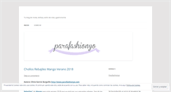 Desktop Screenshot of parafashionyo.com
